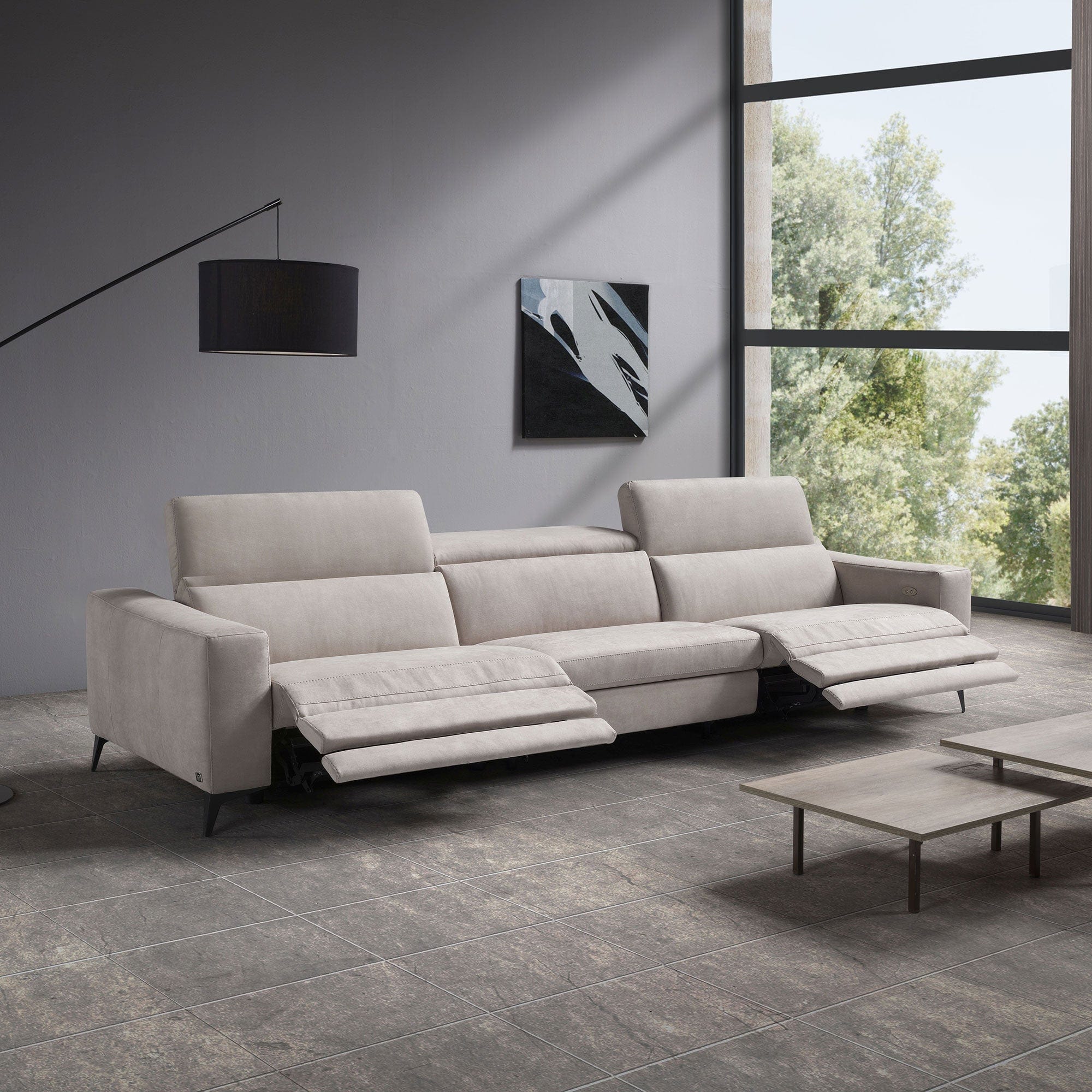 Barletta - Maxi 3 Seat Power Recliner Sofa, Fabric - Image 3