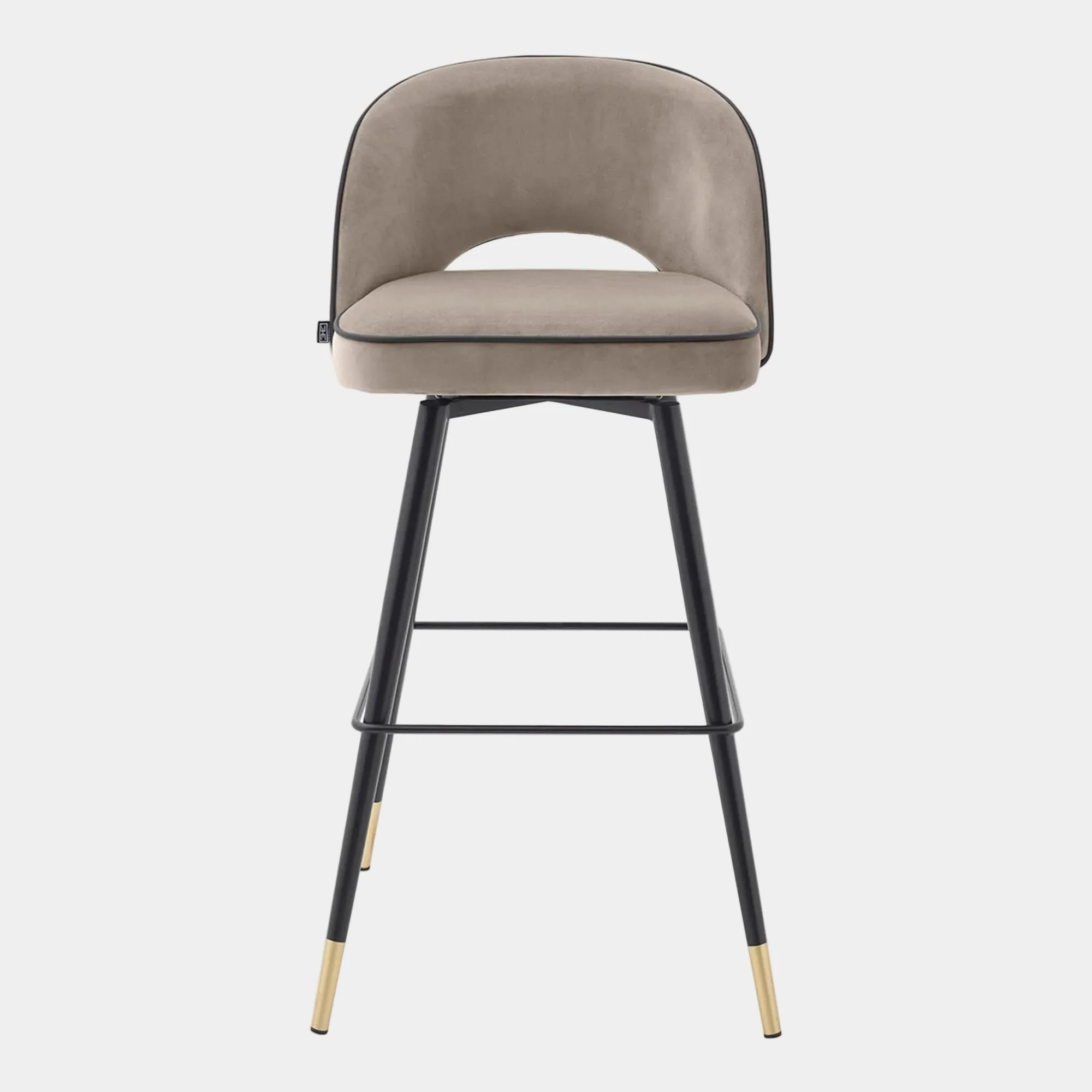 Eichholtz Cliff - Swivel Barstools Set Of 2, Velvet - Image 3
