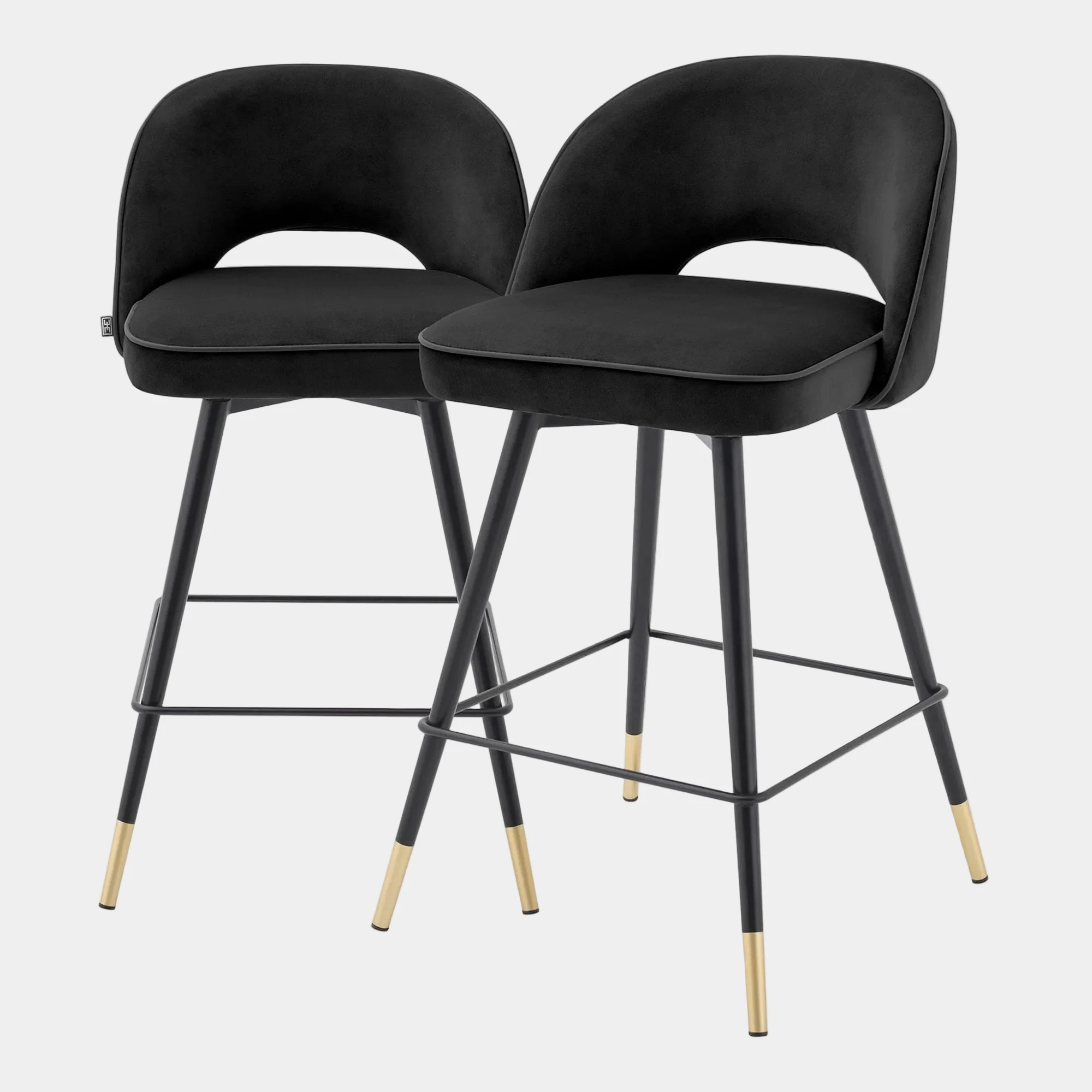 Eichholtz Cliff - Swivel Bar Stools Set Of 2, Fabric - Image 18