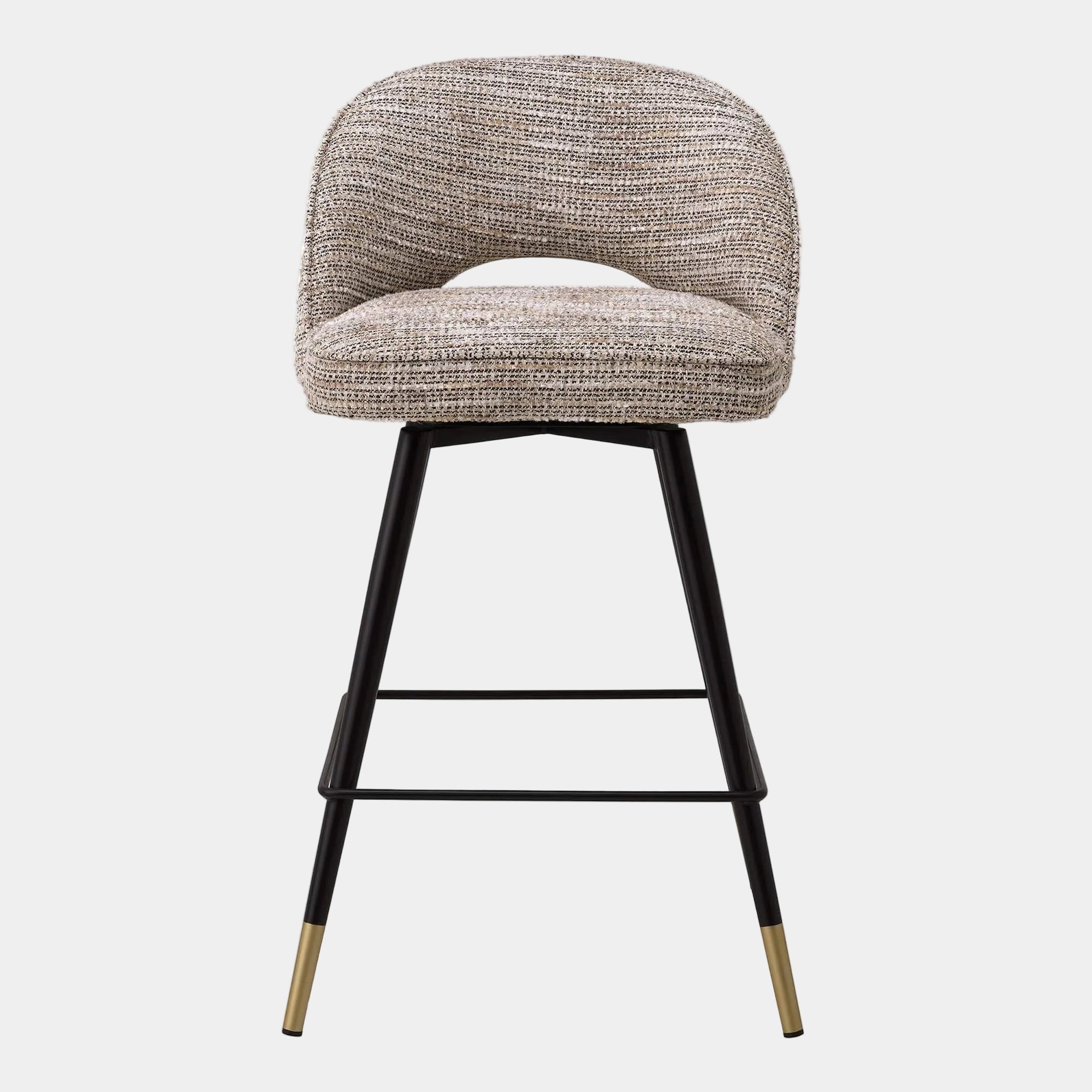 Eichholtz Cliff - Swivel Bar Stools Set Of 2, Fabric - Image 3