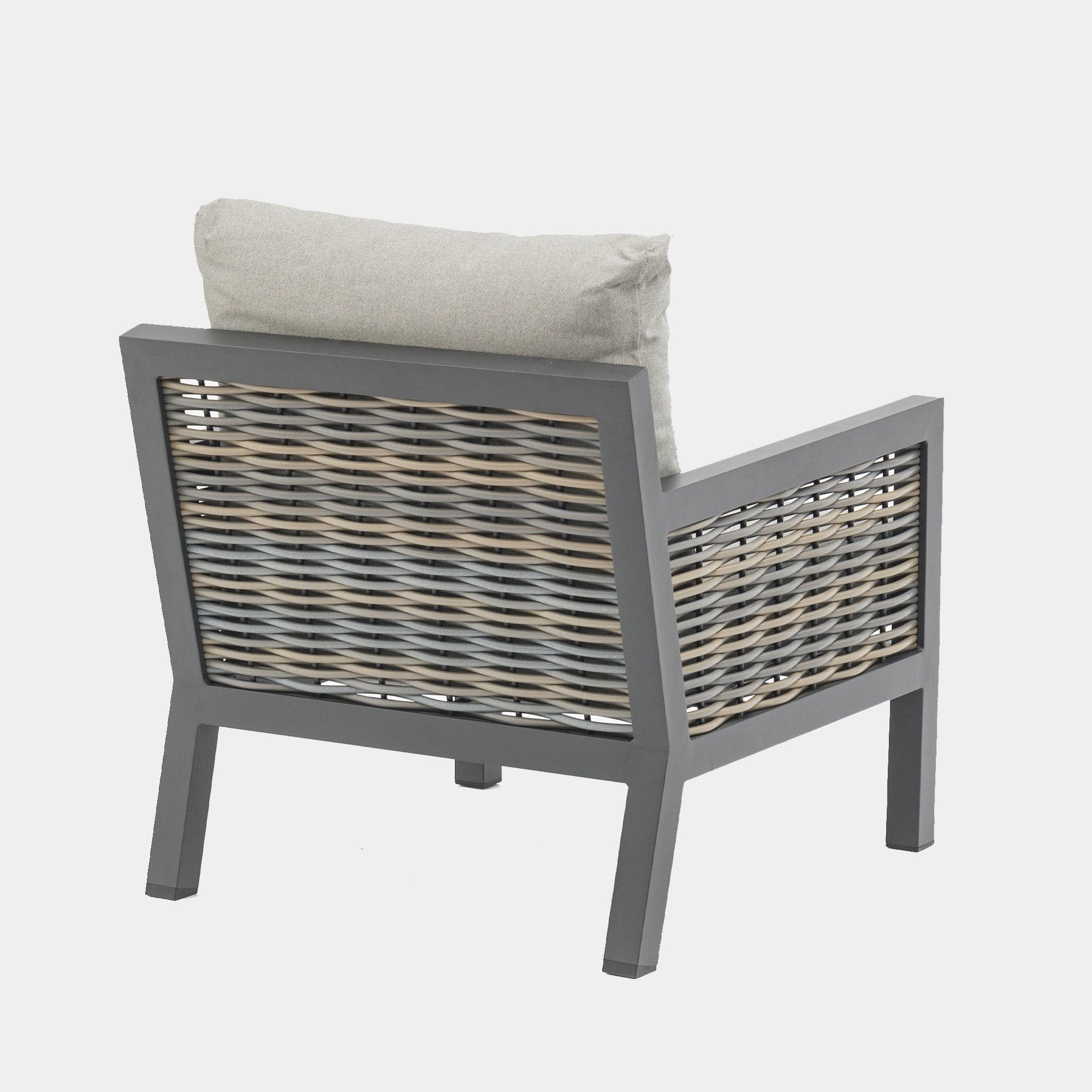 Key Largo - 2 Seat Garden Sofa Set & Coffee Table, Aluminium & Rattan - Image 8